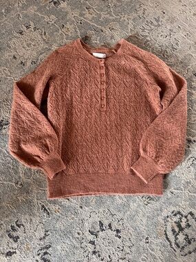 Lauren Conrad XS Sezane like sweater.Romantic sleeves and bodice. Oversized